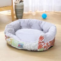 猫窝冬季保暖可拆洗封闭式猫睡袋狗窝屋猫床猫咪宠物用品四季通用 灰色毛绒猫窝 S-45-45-20建议10斤内