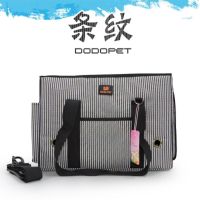 泰迪旅行包宠物包猫背包比熊外出便携狗包猫包猫笼袋子箱用品兔包 条纹 中号-建议11斤内宠物使用