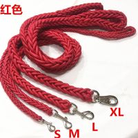 狗绳狗狗用品牵引绳狗链子小型犬中型大型犬金毛泰迪狗绳子遛狗绳 红色单绳 S(适合10-20斤)