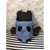 包袋小猫狗狗背带包双肩胸前遛狗背包牛仔出门宠物用品外出 牛仔浅色 M-7斤以内