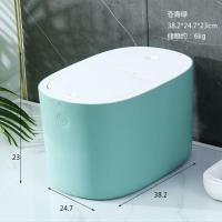 猫粮密封罐宠物粮桶密封防潮狗粮桶大容量存粮桶猫粮盒储粮罐10KG SPACE储粮桶-苍青绿