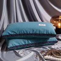 LACASA全荞麦壳皮枕头芯套装一对枕头带枕套单人一只成人护颈枕芯 love枕头带枕套+湖兰 35*55cm护颈颈椎枕芯