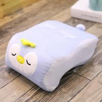 卡通带孔记忆棉午睡枕学生趴睡枕小号趴枕午休神器睡觉桌上办公室 企鹅 简约舒适款记忆棉32*22*12CM