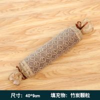 夏季颈椎枕头修复颈椎专用矫正牵引头藤枕护颈成人治疗颈椎的枕头 菱角花行亚草枕【尺寸40*9cm】