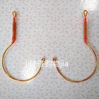 [3对装送绳子]蚊帐勾支架配件窗帘挂钩蚊帐专用挂钩 铝合金罗纹钩