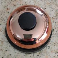 厨房传菜铃餐厅点餐上菜铃上课知识简易抢答器宠物按铃玩具训练器[7月20日发完] 金粉色无字反光亮单72mm