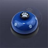 款抢答器提醒菜铃铃铛笑脸店餐铃厨房传可爱摇铃传唤互动上菜铃饭 (小号蓝色)脚印款7.2*5cm