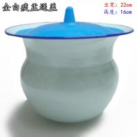防滑老式搪瓷高脚痰盂老人痰盂儿童便盆儿童坐便器结婚子孙桶 22cm柿型白色塘瓷痰盂 送盖子