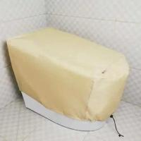 智能马桶盖防水罩套保护盖布溅水水马防滑垫垫卡通用品圈套 智能米黄色( 加厚 )