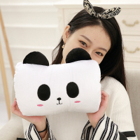 大号可爱卡通熊猫暖手卡通熊猫毛绒暖手宝学生暖手捂不充电双插手 黑白熊猫卡通暖手捂