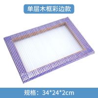 铁管注水坐垫散热透气服装厂坐垫制衣厂员工椅垫板凳夏天冰凉坐垫 包纸木框蓝色坐垫