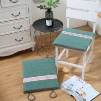 欧式椅子坐垫四季通用加厚中式实木椅子垫防滑可拆洗家用凳子坐垫 牛油果绿 正方形40*40cm