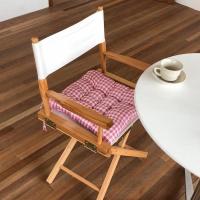 ins超火糖果色格子学生坐垫教室椅子冬季保暖靠垫可爱少女心抱枕 [粉白格] 单独1个