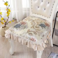 欧式餐椅坐垫中式椅子垫防滑椅子坐垫四季通用屁股垫凳子坐垫家用 欧金 51*48[单个装]