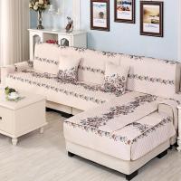 沙发垫四季通用布艺防滑沙发坐垫子沙发套全包套沙发罩巾全盖 典雅咖 1人+2人+3人