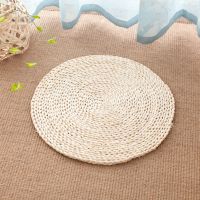 玉米皮编织蒲团坐垫榻榻米垫子家用日式草编打坐茶道藤编草垫子 天然玉米皮厚约1.5厘米 直径30cm