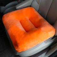 学车坐垫靠背一体科目二考试考驾照练车专用增高汽车垫子屁垫加厚 胡萝卜单坐垫 轻薄款(1米65以上用)防滑+绑带