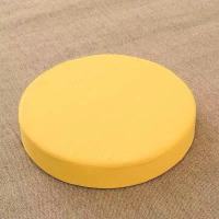 布艺蒲团坐垫家用地板沙发垫打坐垫阳台飘窗垫拜佛跪垫禅修垫家用 黄色 直径36cm厚度10cm