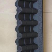 树脂瓦仿古瓦琉璃塑料瓦围墙门头瓦一体仿古屋檐屋顶装饰瓦片加厚 深灰色 连接板