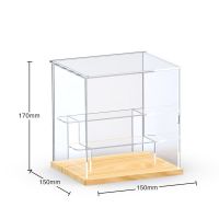 盲盒收纳展示架防尘柜子泡泡玛特molly展示盒亚克力手办架子展柜 冲量款-三层阶梯小场景