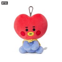 韩国BT21防弹少年团BTS迷你毛绒公仔挂件可爱钥匙扣背包书包挂饰 外星人TATA 钥匙扣(约4cm)
