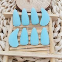 古筝指甲专业儿童成人尼龙指甲摇指神器彩色古筝指甲套 天蓝色 大号