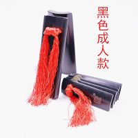 八音快板儿童初学入门竹板成人响板一对学生舞台演奏山东天津快板 黑色成人红流苏