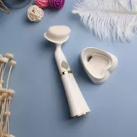 洗脸神器袪黑头清洁仪器电动洗脸刷软毛祛痘痘深层清洁面部洁面仪 白色