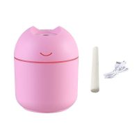 办公室车载加湿器冬季小型迷你家用客厅香薰卧室婴儿静音空气净化 樱花粉 单机(配数据线)