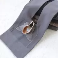 加绒开档连裤袜真透肤一体裤空姐灰蝴蝶臀大码免脱开裆打底裤女冬 高腰蝴蝶[空姐灰]踩脚 100克开档(80-130斤)不加