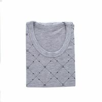 秋衣秋裤男士套装线衣线裤保暖内衣中高领中老年棉毛衫薄款打底 单件印花上衣 花型随机 单件 2XL