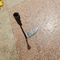 锻打锄草小锄头种菜家用小型小巧挖土户外全钢加厚便携园艺花园镐 普通钢打造小锄头 锄头(不带柄)一件