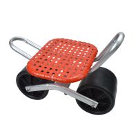 大棚懒人凳懒汉车移动摆盘凳子懒人板凳拔草带轮凳子农用板凳小车 加厚款黑轮子小车一台