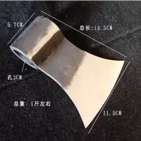 人工锻打斧子头钢板轨道钢全钢剁斧劈柴粗抛淬火采伐斧家用导轨钢 平板小号抛光