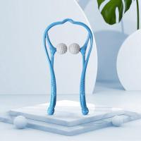 颈椎按摩器不求人多功能家用便捷颈部按摩器颈椎病按摩夹脖子揉捏 升级款颈椎按摩器蓝色