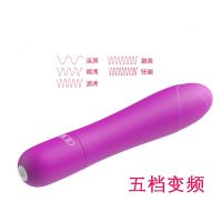 多功能迷你按摩仪震动棒手持全身颈椎腰小巧便携电振动按摩器肩部 5频震动电池款紫色