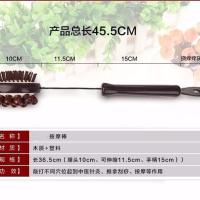 桃木按摩器捶背锤子按摩棒捶背按摩器按摩锤 全身经络质芭蕉款 桃木款锤