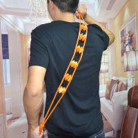 拉背条按摩器疏通经络后背开背开肩神器滚球滚轮滚动不求人新款 6排2轮-黄