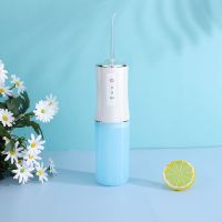 便携式智能电动冲牙器洁牙器洗牙神器去牙垢结石黄牙冲洗器水牙线 象牙白 原装四种规格喷嘴[不含主机]