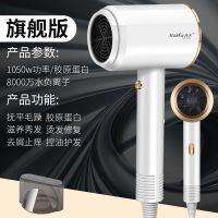 电吹风机家用大小功率负离子护发理发店发廊不伤发宿舍用学生风筒 白色1050W 送风嘴