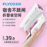 飞科博锐吹风机大功率电吹风筒家用不伤发冷热风发廊专用折叠 白色1200W(3档冷热风)
