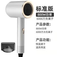 电吹风机家用学生宿舍蓝光负离子护发冷热风发廊大功率静音吹风筒 珍珠白(800W功率)宿舍推荐