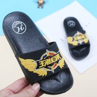 王者卡通儿童拖鞋男夏天中大童家居浴室洗澡防滑可爱拖鞋女 王者款(黑色) 22码/160[脚长14cm]