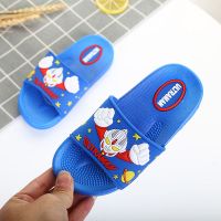 苏菲亚公主儿童拖鞋女夏季软底防滑可爱卡通浴室洗澡家用女童凉拖 奥特曼经典版【浅蓝】 28码【内长17cm】