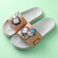 夏季儿童洞洞鞋男室内防滑宝宝凉拖鞋女童1-3岁2卡通婴幼儿沙滩鞋 卡其色 一字凉拖 18码内长17.5约4.5-5.5岁