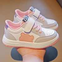 EVA超轻板鞋女童鞋子2021年春季新款软底小学生公主儿童小白鞋女 亮粉色 26 内长16.4cm