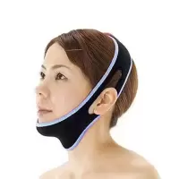 睡觉防张嘴矫正器儿童成人防打呼噜防鼻打鼾下巴闭嘴托带止鼾贴带 【普通款/蓝】儿童