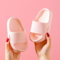 儿童拖鞋夏男女童鞋室内拖软底防滑中小童可爱卡通拖鞋宝宝凉拖鞋 粉纯色 20-21码/内长15cm