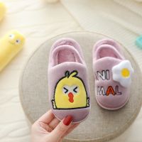 儿童棉拖鞋秋冬女童保暖包跟小孩棉鞋男童宝宝中小童婴幼儿1-3岁2 鸡蛋紫色（有松紧带） 14/15(内长14CM）