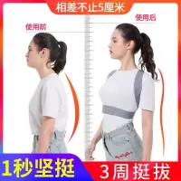 防驼背矫正带器隐形成人学生含胸背部矫正器男女背带纠正神器透气 龙骨款 S码[适合30-65斤]
